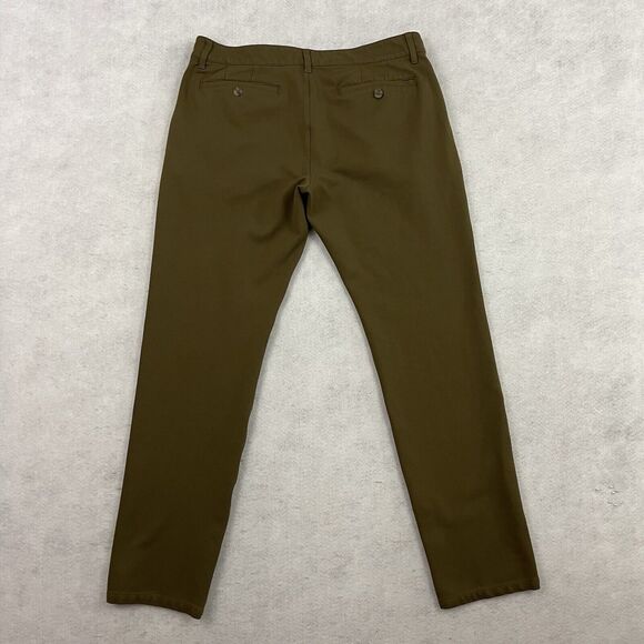 Paige Stafford Tech Trouser Pants Mens 33 Bronze Birch Stretch Minimalist Modern - Picture 4 of 13
